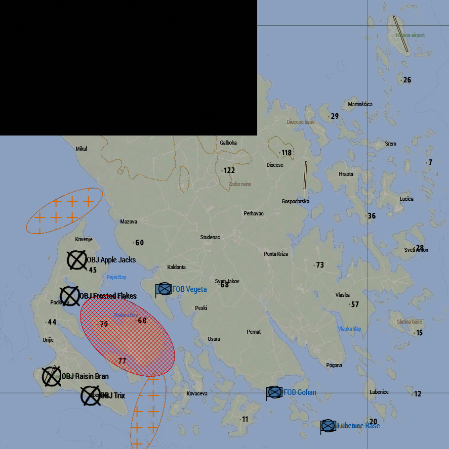 Operation Fractured Bolt OPORD Map